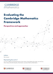 The front cover of Evaluating the Cambridge Mathematics Framework