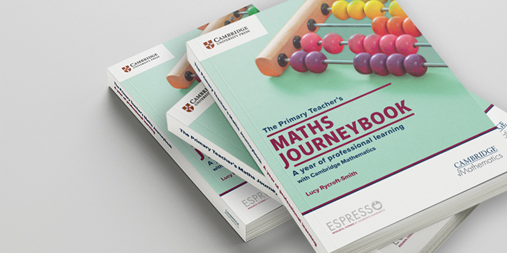 Multiple copies of The Primary Teachers Maths Journeybook ontop of eachother
